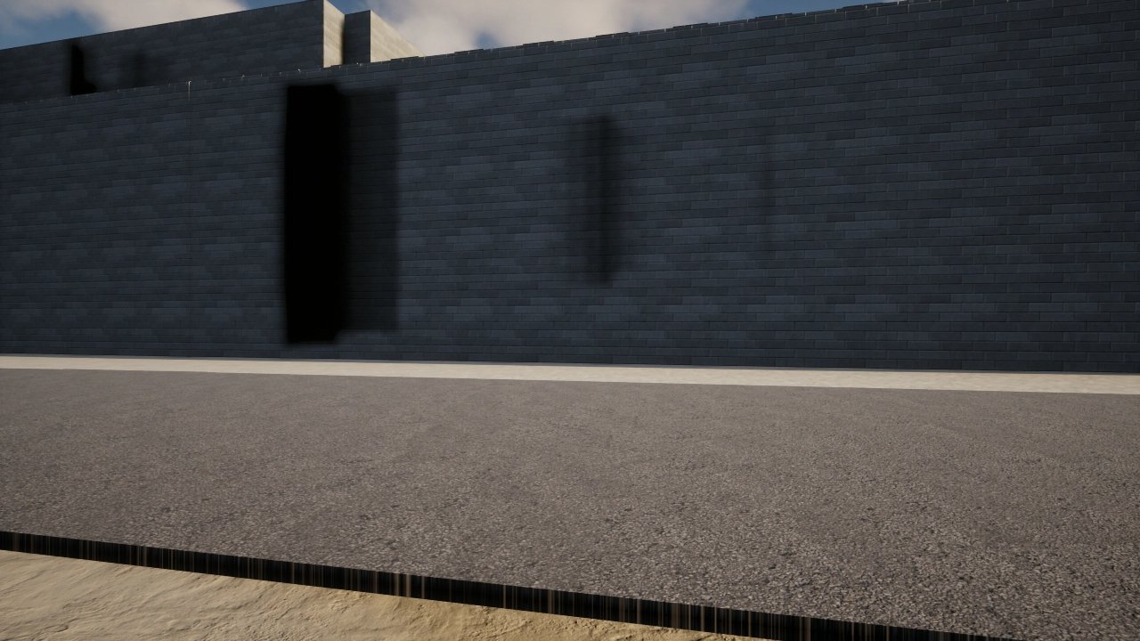 First-person view on the asphalt road before the Ming city wall, streamed into a browser